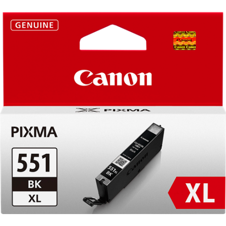 ORIGINAL Cartuccia Canon CLI-551bk XL 6443B001 Nero 11ml